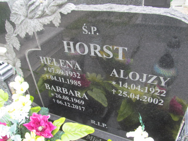 Alojzy Horst 1922 Bieruń - Grobonet - Wyszukiwarka osób pochowanych