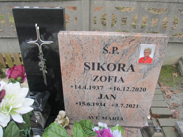 Zofia Sikora 1937 Bieruń - Grobonet - Wyszukiwarka osób pochowanych